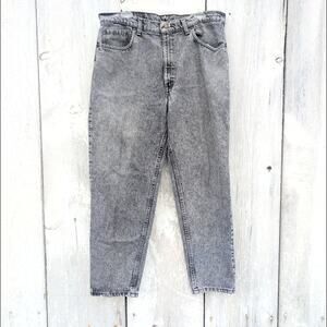 Vintage Levi's 550 Relaxed Straight Jeans Charcoal Wash Men's 38x30 Made in USA